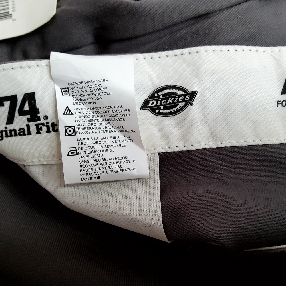 Dickies Gray Chinos Comfortable Straight Leg 38-30 - Picture 5 of 7